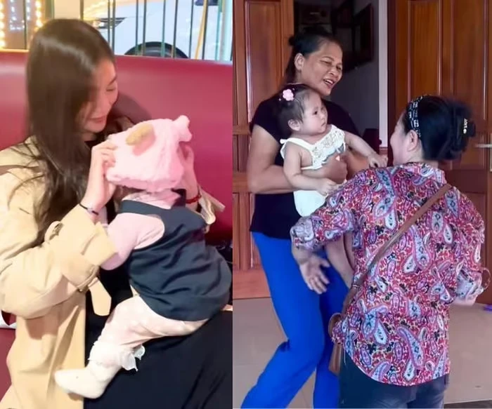 Thanh Trúc bế ái nữ về gặp mẹ chồng, bà nội lộ thái độ sốc, chạnh lòng 1 điều? - Hình 1