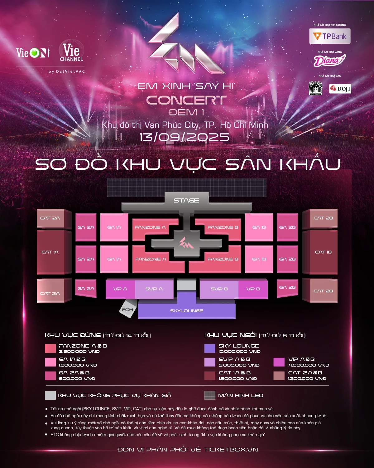 Concert Em Xinh khui giá vé chát, tuyên bố tặng 1 túi mù cho fanzone? - Hình 1