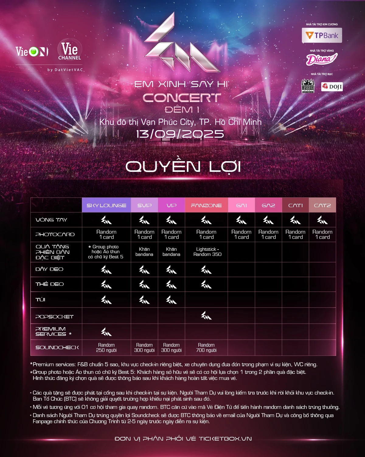 Concert Em Xinh khui giá vé chát, tuyên bố tặng 1 túi mù cho fanzone? - Hình 2