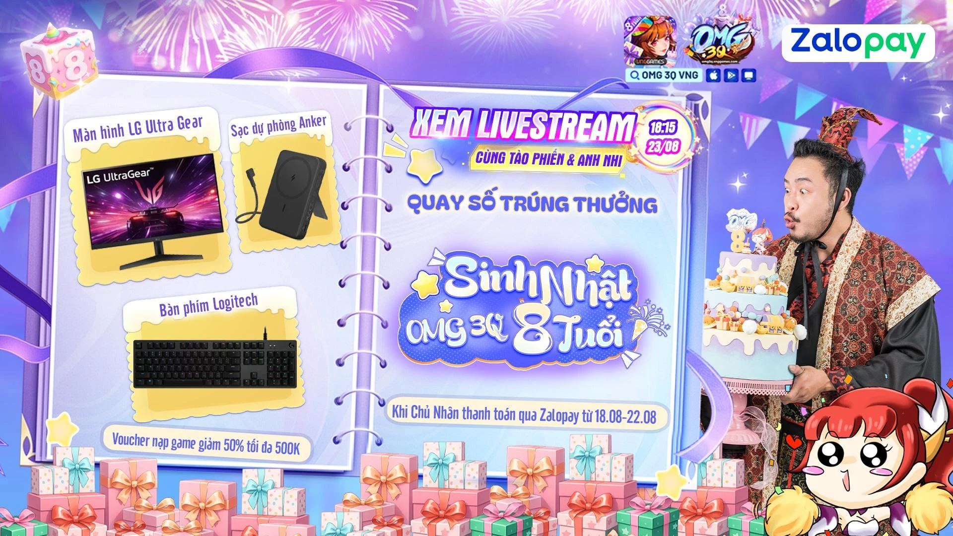 OMG 3Q kỷ niệm sinh nhật 8 năm: Huyền Thoại Game Đấu Tướng - Vô vàn sự kiện và quà tặng Khủng - Hình 6