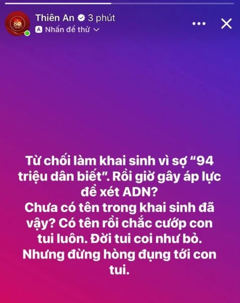 Thiên An bức xúc, tung tin nhắn xét ADN, CĐM sáng mắt lại là chiêu trò PR phim? - Hình 4