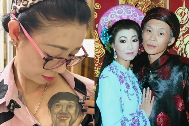 Thông tin người phụ nữ xăm mặt danh hài Hoài Linh lên ngực - Hình 1