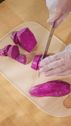 Món ăn vặt từ khoai lang tím đang gây sốt: Cách làm đơn giản, nguyên liệu rẻ bèo - Hình 3