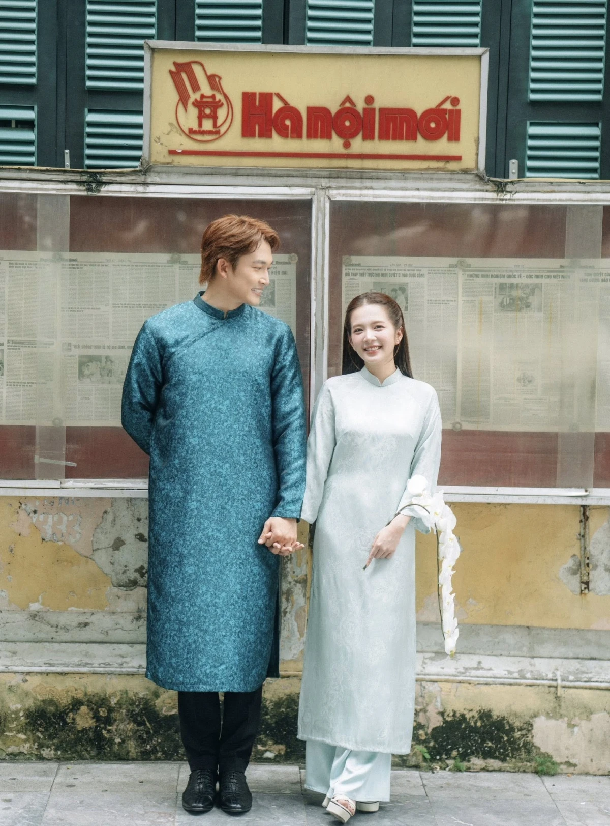 Đình Tú Ngọc Huyền khoe ảnh cưới lãng mạn giữa lòng Hà Nội - Hình 13