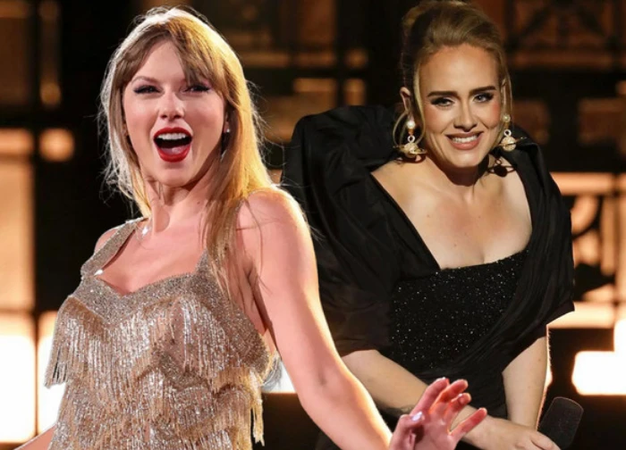 Taylor Swift bị Adele lật kèo, Super Bowl 2026 lộ bí mật sốc, fan cả hai căng? - Hình 1
