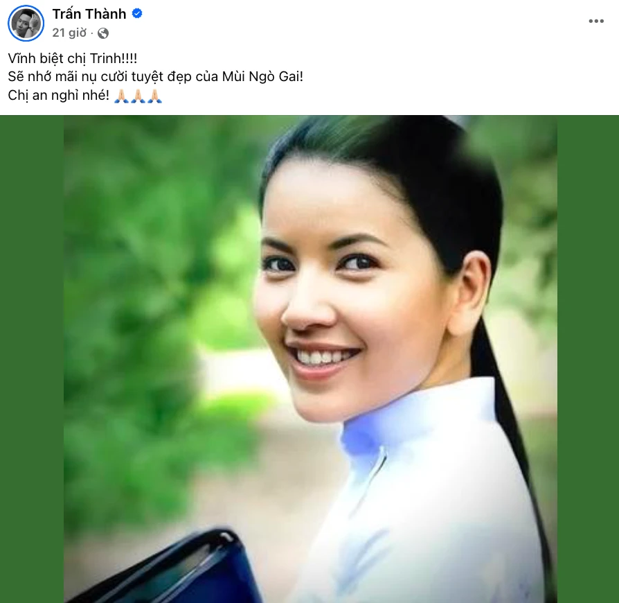 Ngọc Trinh qua đời, Trấn Thành chia buồn, bố ruột có hành động gây xót xa - Hình 2