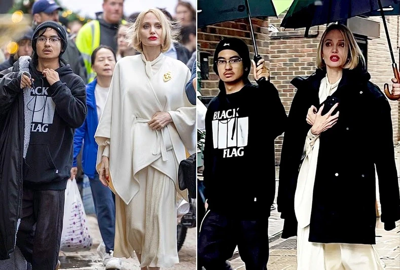 Angelina Jolie: Lộ gương mặt khác lạ, phong cách thay đổi, gây xôn xao - Hình 10