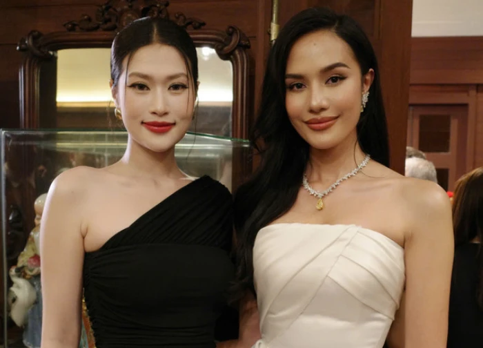 Hoa hậu Thiên Ân tỏa sáng thảm đỏ Thái Lan, lấn át đương kim Miss World 2025 - Hình 1