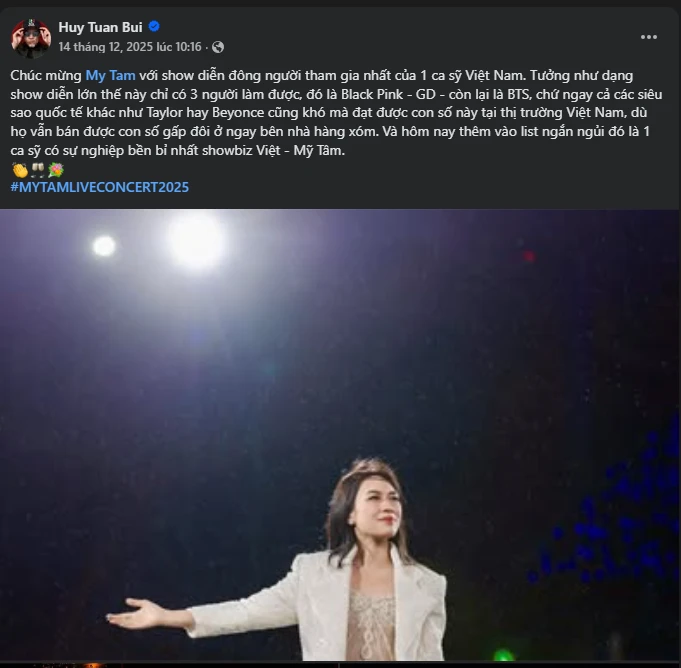 Mỹ Tâm ôm thắm thiết 1 người đàn ông, khán giả nhận xét, Huy Tuấn liền phản ứng! - Hình 4