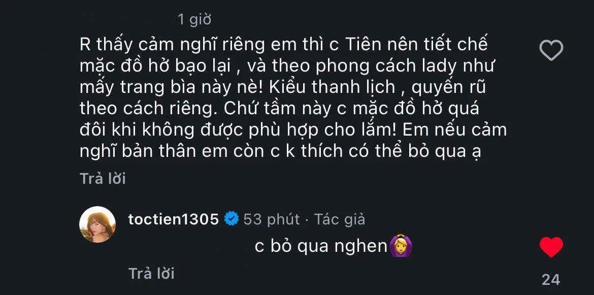 Tranh luận về Tóc Tiên - Hình 4