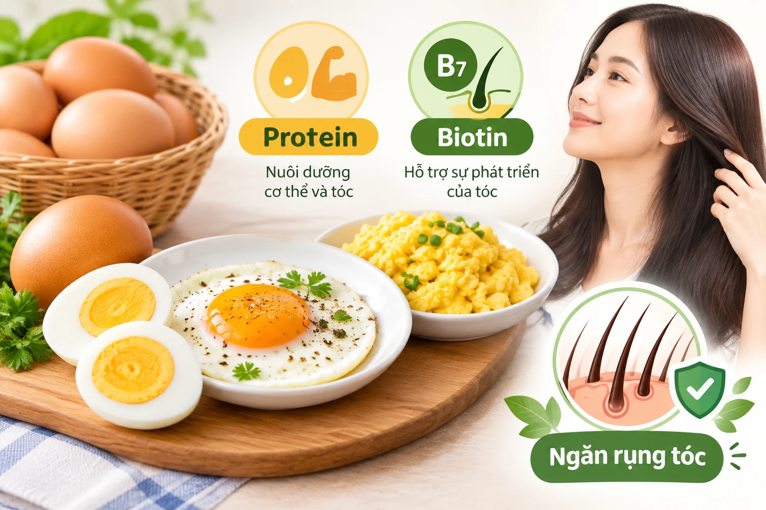 5 loại thực phẩm hỗ trợ giảm rụng tóc theo mùa - Hình 1