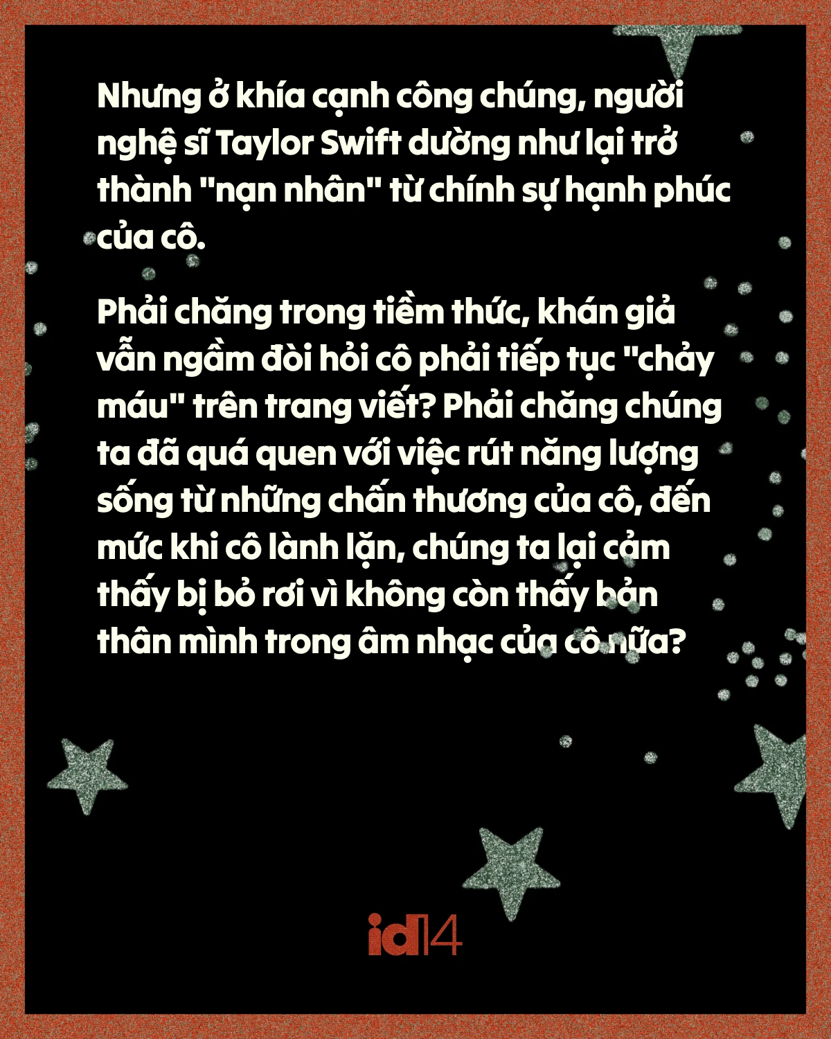Bi kịch của sự viên mãn: Phải chăng hạnh phúc là kẻ thù mới của Taylor Swift? - Hình 12