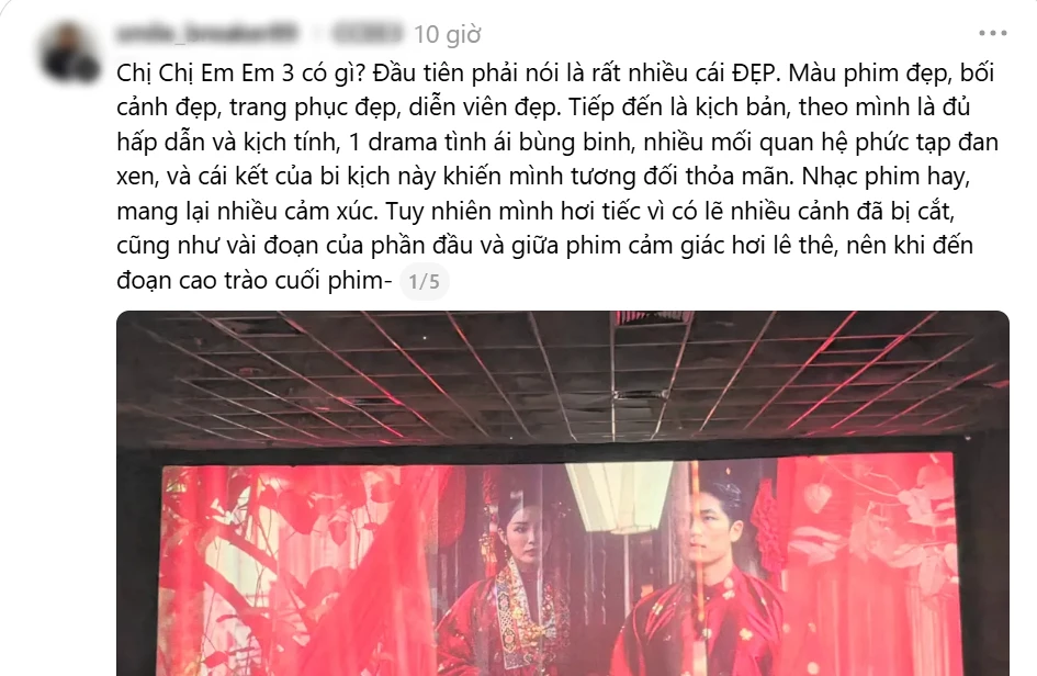 HOT nhất Threads lúc này: Netizen điên cuồng review Chị Chị Em Em 3, bão chê bai chiến rừng khen ngợi - Hình 4