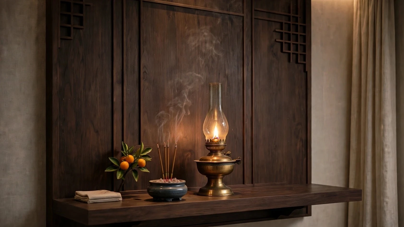 Vì sao người xưa đặt đèn dầu trên bàn thờ, còn thường xuyên phải thắp sáng? - Hình 1