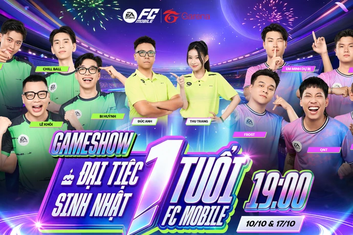 Gameshow sinh nhật 1 tuổi FC Mobile, quy tụ dàn creator khủng và bữa tiệc giải trí đặc biệt - Hình 1