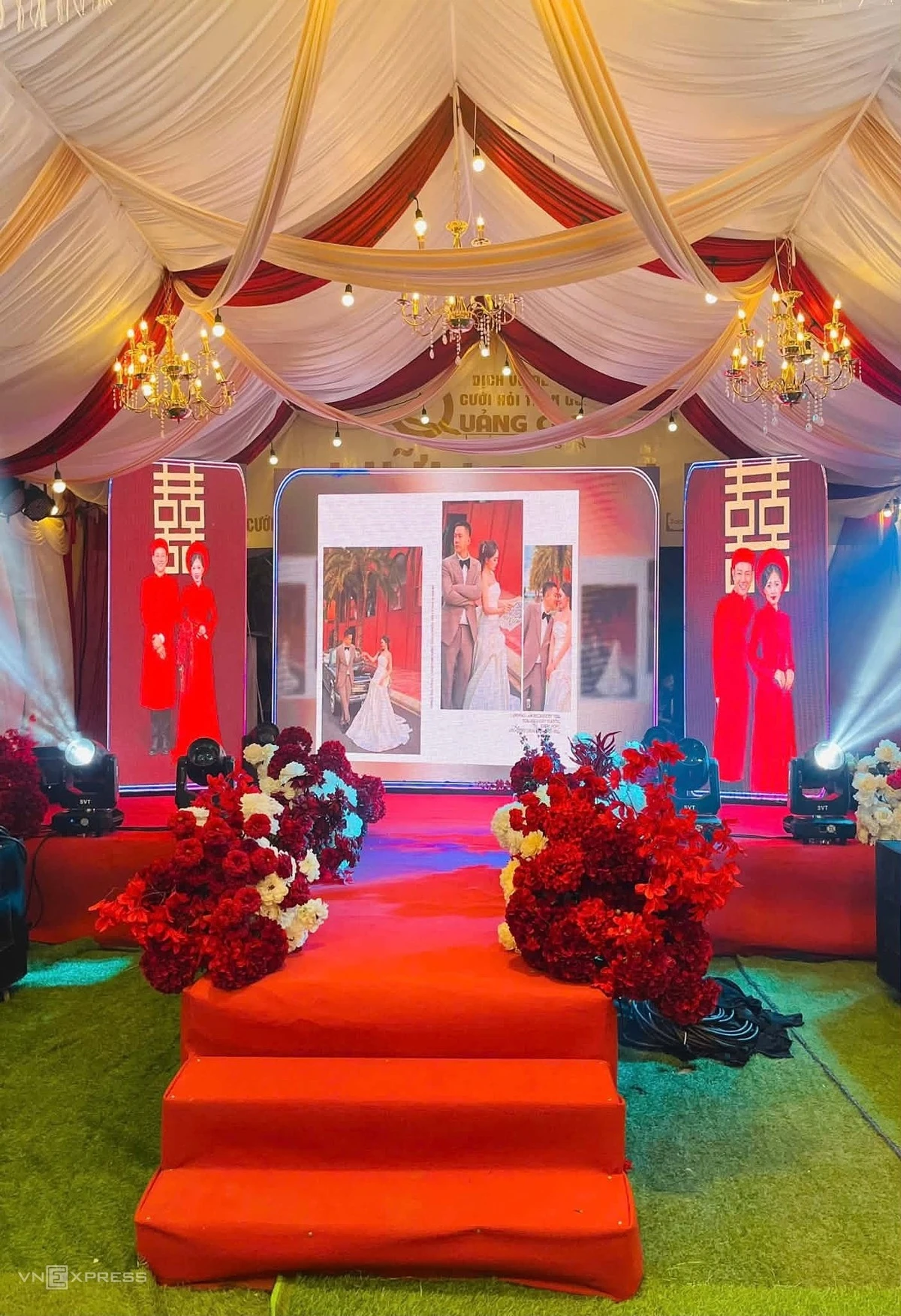 Không gian tiệc cưới của Hoài Lâm - Hình 3