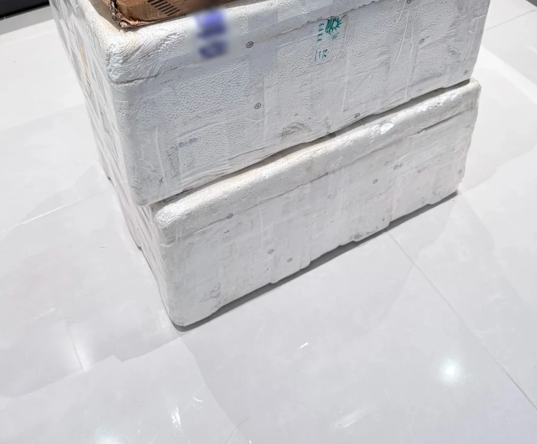 Cảnh khui 2 chiếc thùng xốp nặng 45kg trong nhà bếp lúc 4h sáng của cô gái gây chú ý - Hình 1