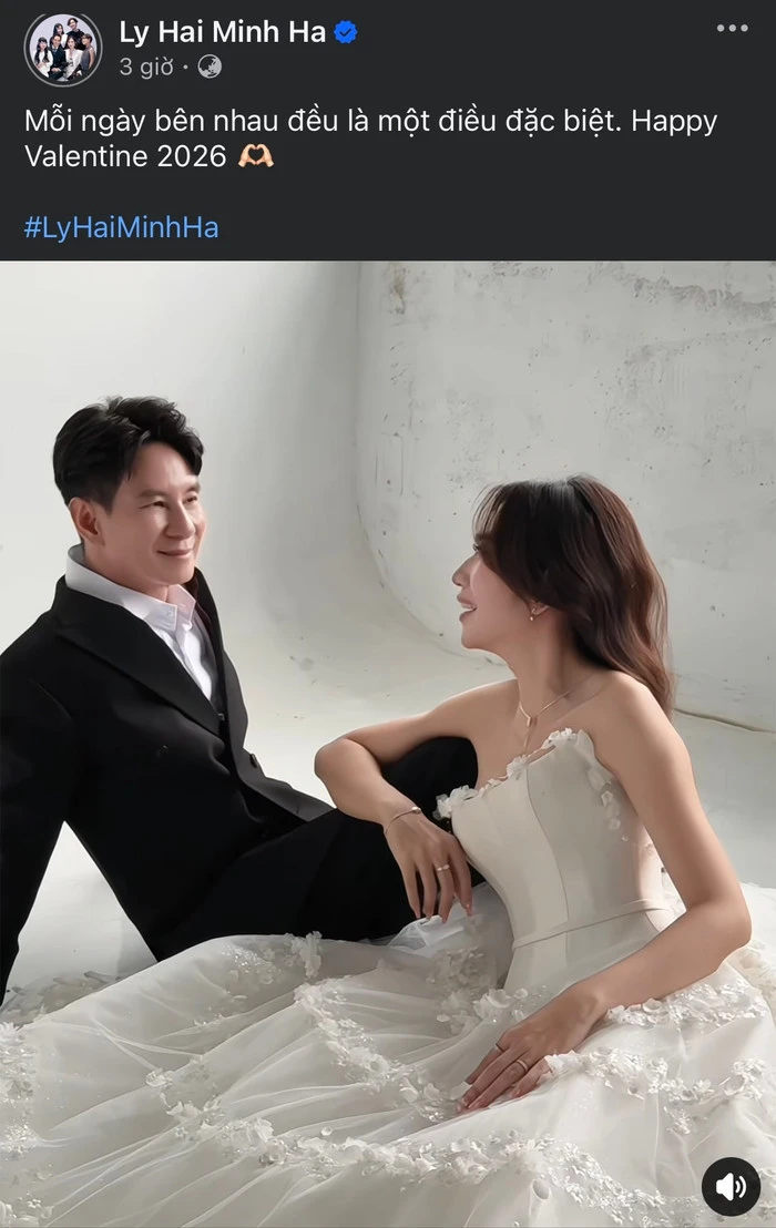 Ngắm trọn khoảnh khắc Valentine của gia đình Lý Hải - Minh Hà: Nhan sắc gây ngỡ ngàng - Hình 1