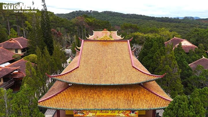 Vẻ đẹp tựa tranh vẽ của Thiền viện Trúc Lâm bên hồ Tuyền Lâm thơ mộng - Hình 5