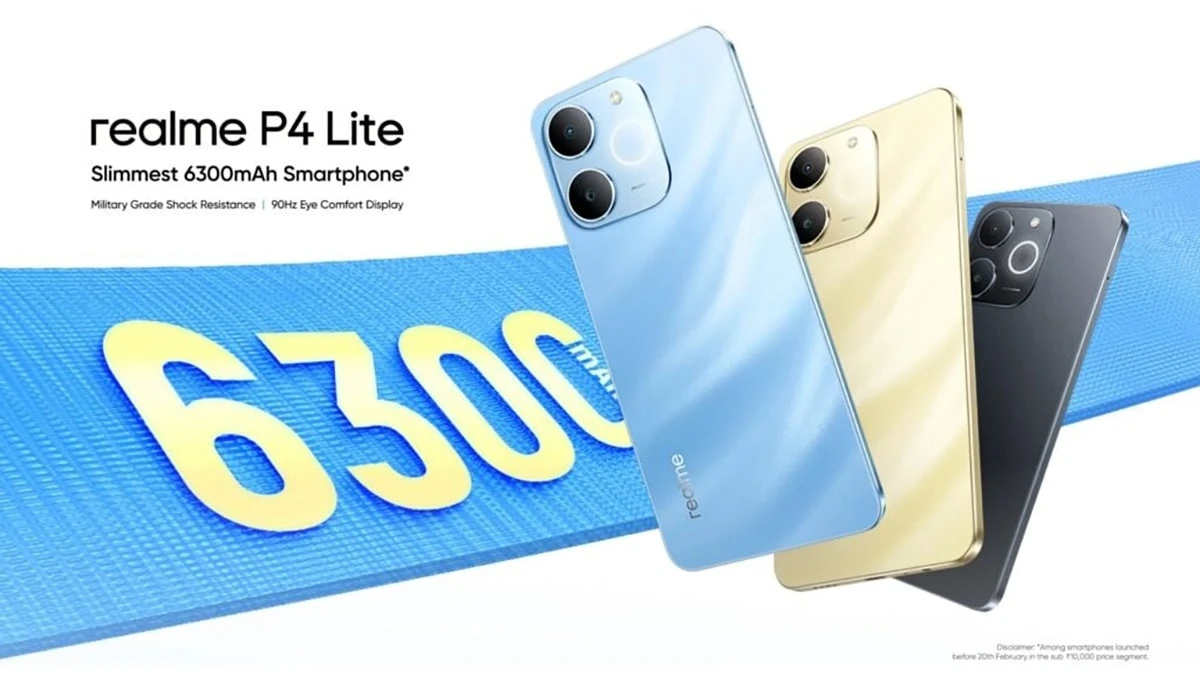 realme P4 Lite 4G ra mắt: Pin 6.300mAh và độ bền chuẩn quân đội giá từ 2,85 triệu đồng - Hình 4