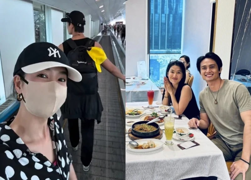 Quỳnh Lam du lịch nước ngoài cùng bạn trai kém 9 tuổi, lộ khoảnh khắc ngọt ngào - Hình 1