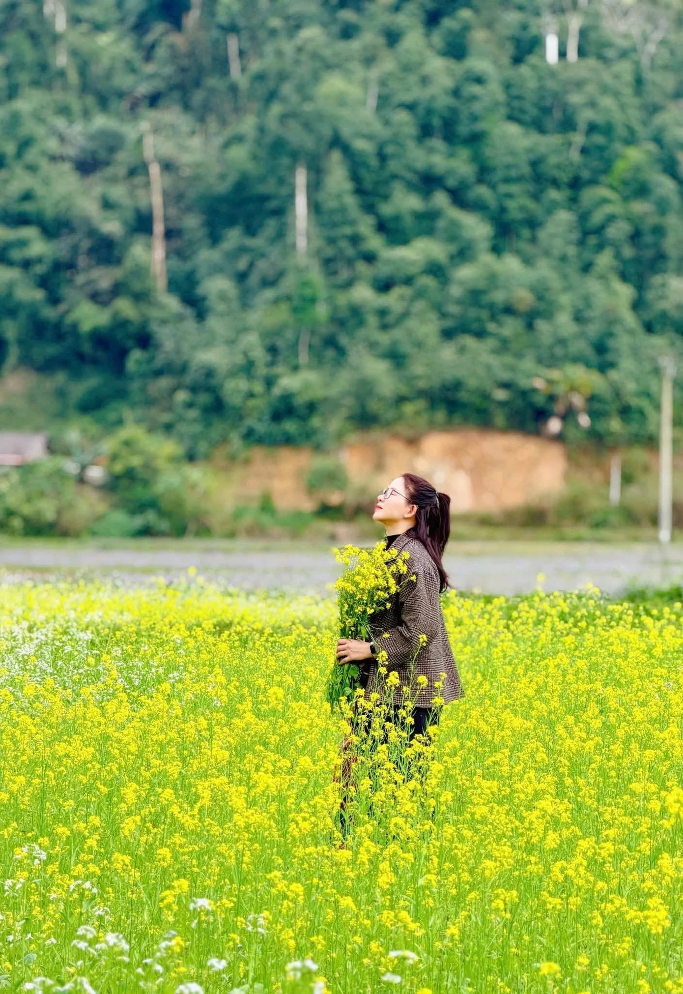 Du khách nô nức check-in ở thung lũng hoa cải vàng - Hình 4