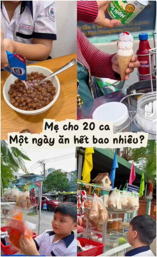 Bé trai lớp 1 ở TP.HCM gây sốt với series tiêu 20K mẹ cho, có sổ ghi chép chi tiêu theo ngày - Hình 1