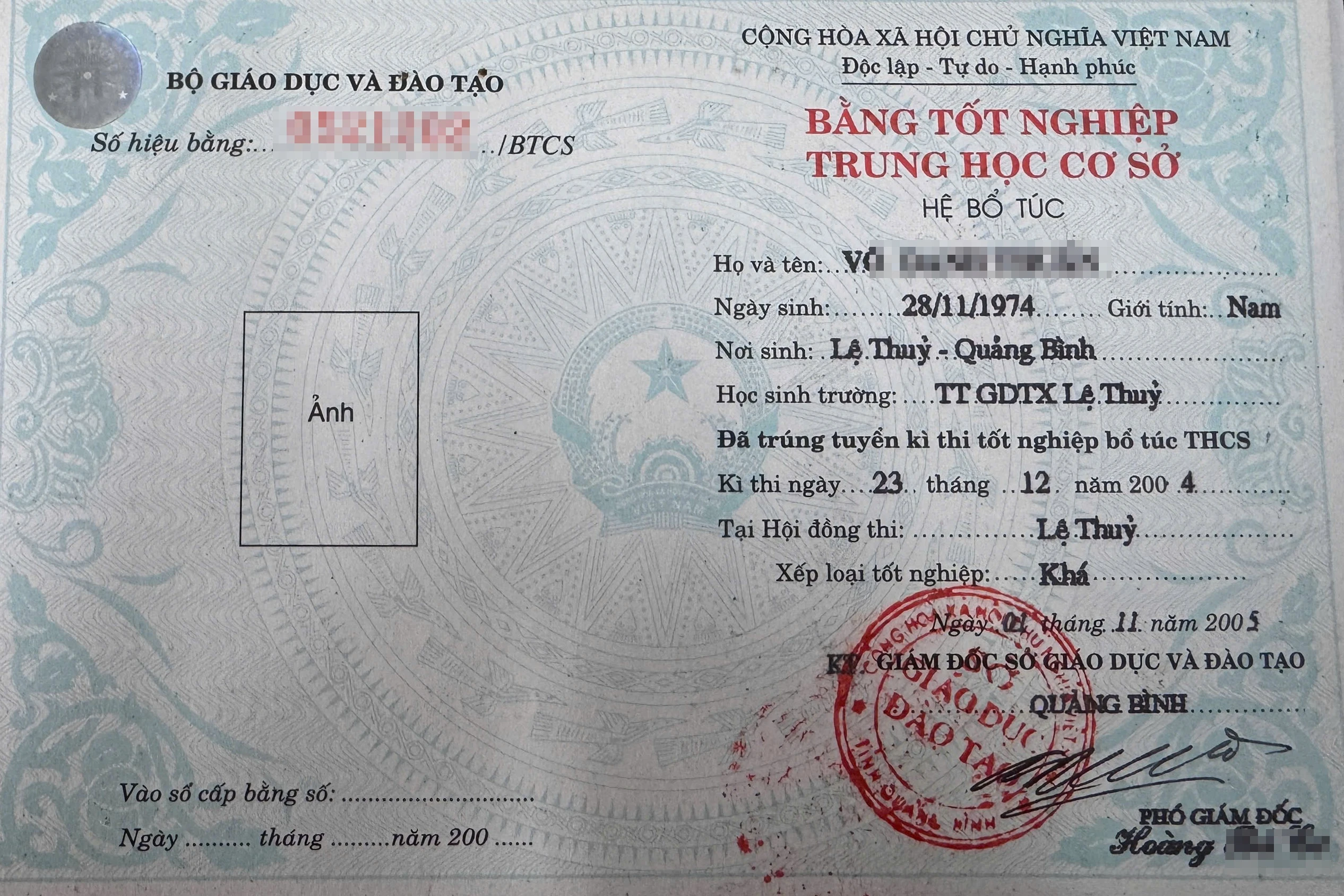 Làm rõ thông tin lãnh đạo xã chưa tốt nghiệp cấp 2 đã học lớp 10 - Hình 1