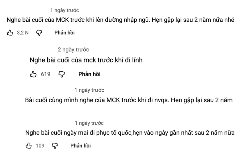 Hội tân binh nhập ngũ cùng nghe bản nhạc Việt hot nhất hiện nay, đồng loạt để lại lời nhắn dưới MV khiến MXH phát sốt - Hình 1