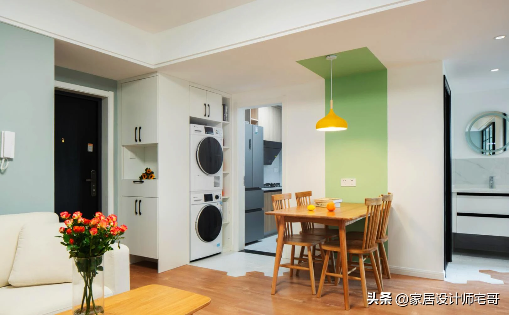 Lần đầu thấy căn hộ 53m có 3 phòng ngủ, 2 phòng chung mà vẫn rộng rãi: Cách cải tạo khiến ai cũng bất ngờ - Hình 5