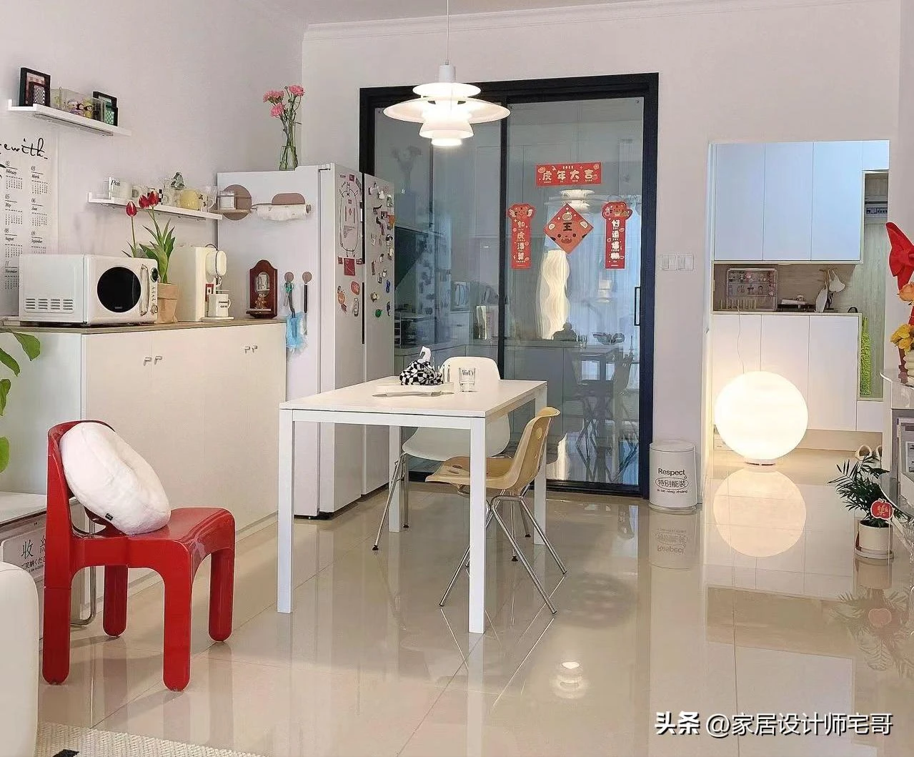 Căn hộ 69m được cải tạo với chi phí hơn 500 triệu: Nhỏ nhưng tinh tế đến mức ai xem cũng muốn học theo - Hình 3
