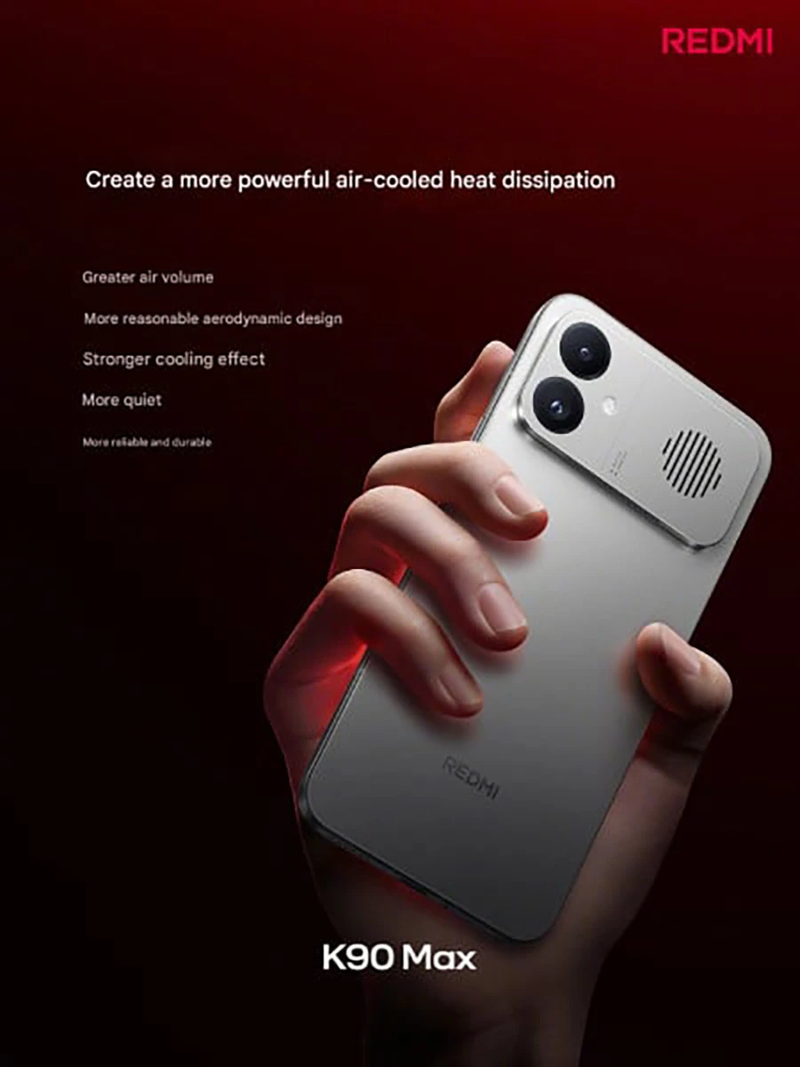 Redmi K90 Max ra mắt: Smartphone tản nhiệt chủ động, pin 8.550mAh, giá từ 13.5 triệu đồng - Hình 1