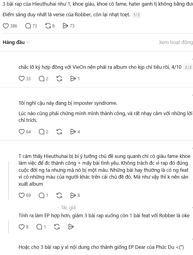 Hustlang Robber và HIEUTHUHAI trong dự án âm nhạc mới