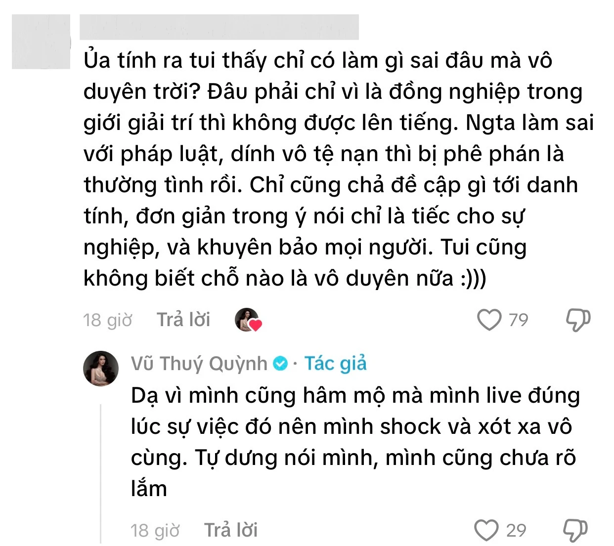 Vũ Thuý Quỳnh lên tiếng sau buổi livestream tranh cãi liên quan Miu Lê, đáp trả luôn thắc mắc về Đức Phạm - Hình 3