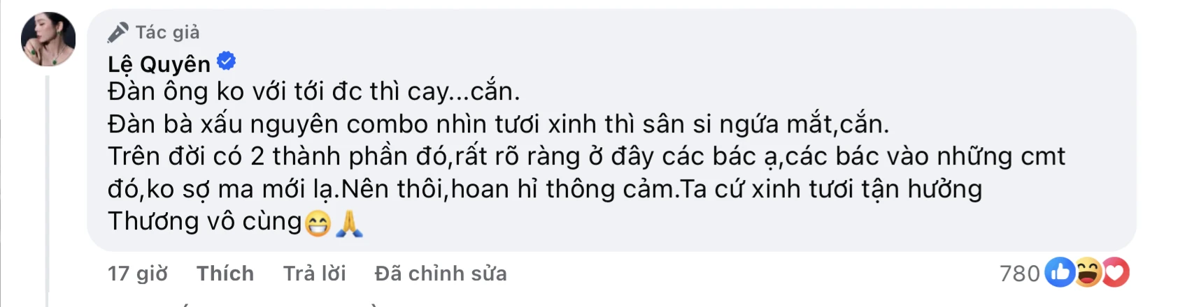 Lệ Quyên lại đáp trả thô tục - Hình 1