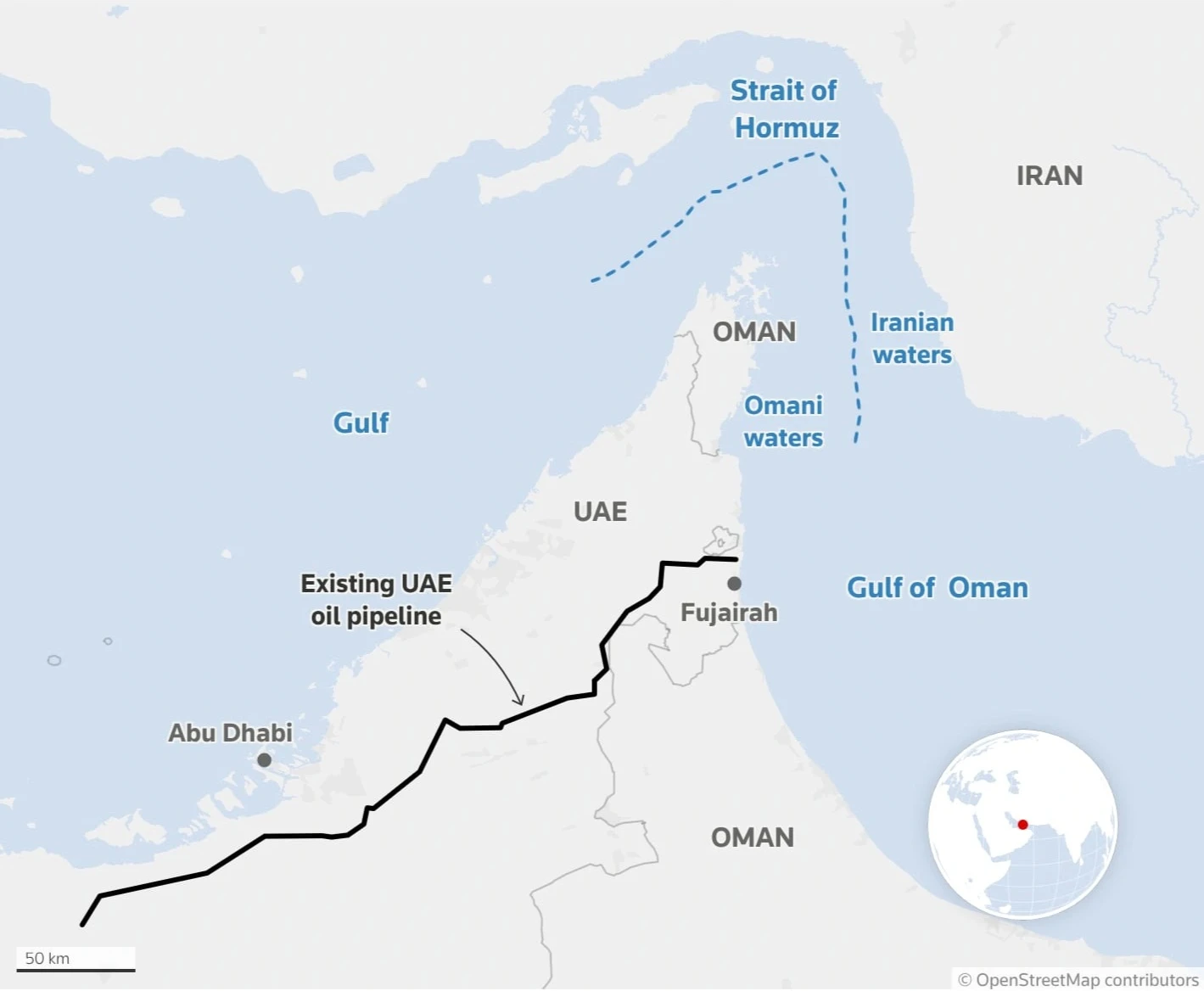 UAE cấp tập mở thêm đường vòng qua huyết mạch Hormuz - Hình 2