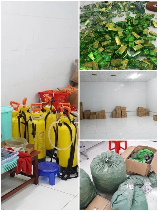 Bắt 2 đối tượng tổ chức sản xuất hàng chục ngàn chai dầu gió giả nhãn hiệu - Hình 3