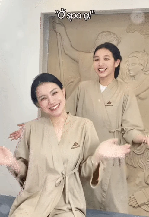 Ái nữ của Hoa hậu Nguyễn Thùy Lâm: 13 tuổi cao 1m75 vượt cả mẹ, gương mặt giống mẹ đến mức ngỡ hai chị em sinh đôi - Hình 2