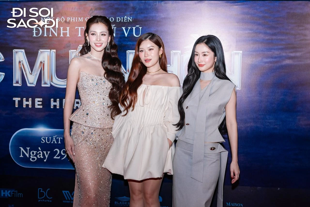 Thảm đỏ HOT nhất hôm nay: Tiểu Vy đẹp lấn át Thanh Thủy - Thiên Ân, Hòa Minzy xinh yêu như công chúa - Hình 10