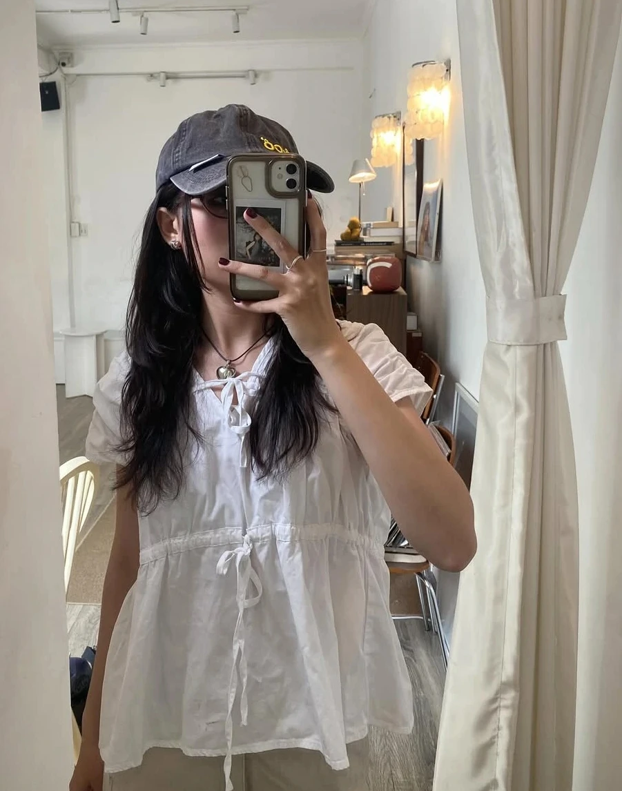 Áo babydoll mở ra bản phối ngọt ngào cho nàng yêu vẻ đẹp nữ tính - Hình 5