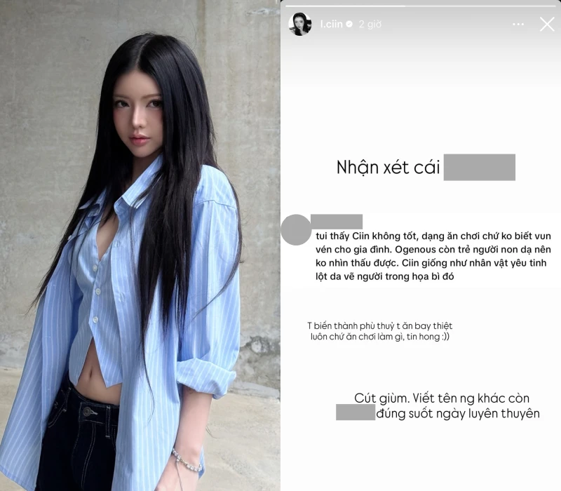 Bạn gái rapper đang hot dùng từ cút mắng antifan gây tranh cãi - Hình 1