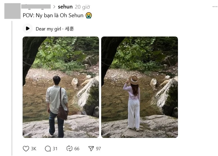 Trend Oh Sehun đang viral khắp MXH là gì? Người yêu cũ, mập mờ đồng loạt hỏi thăm khiến ai cũng muốn thử - Hình 1