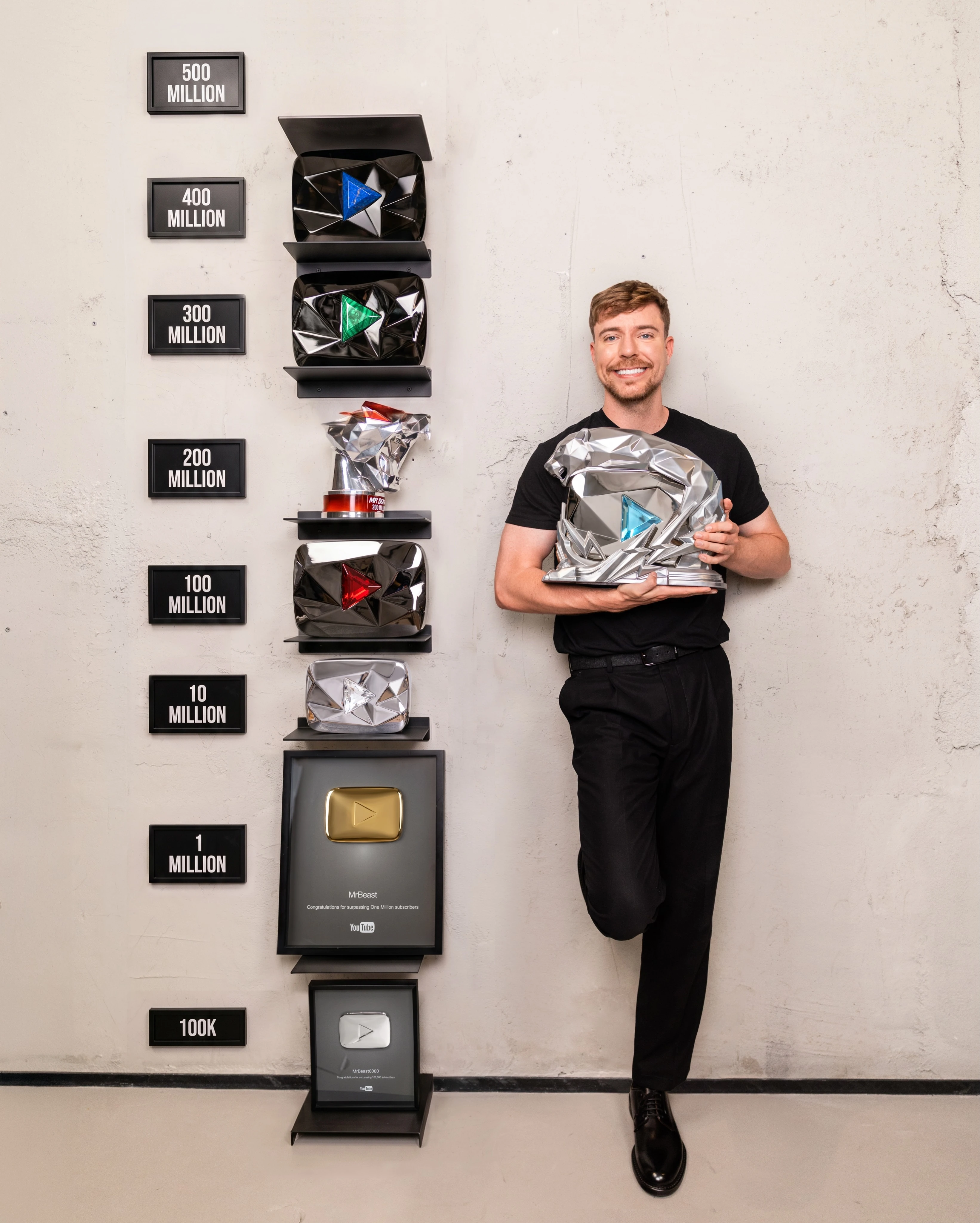MrBeast nhận nút Báo đen độc nhất từ YouTube sau cột mốc lịch sử - Hình 2