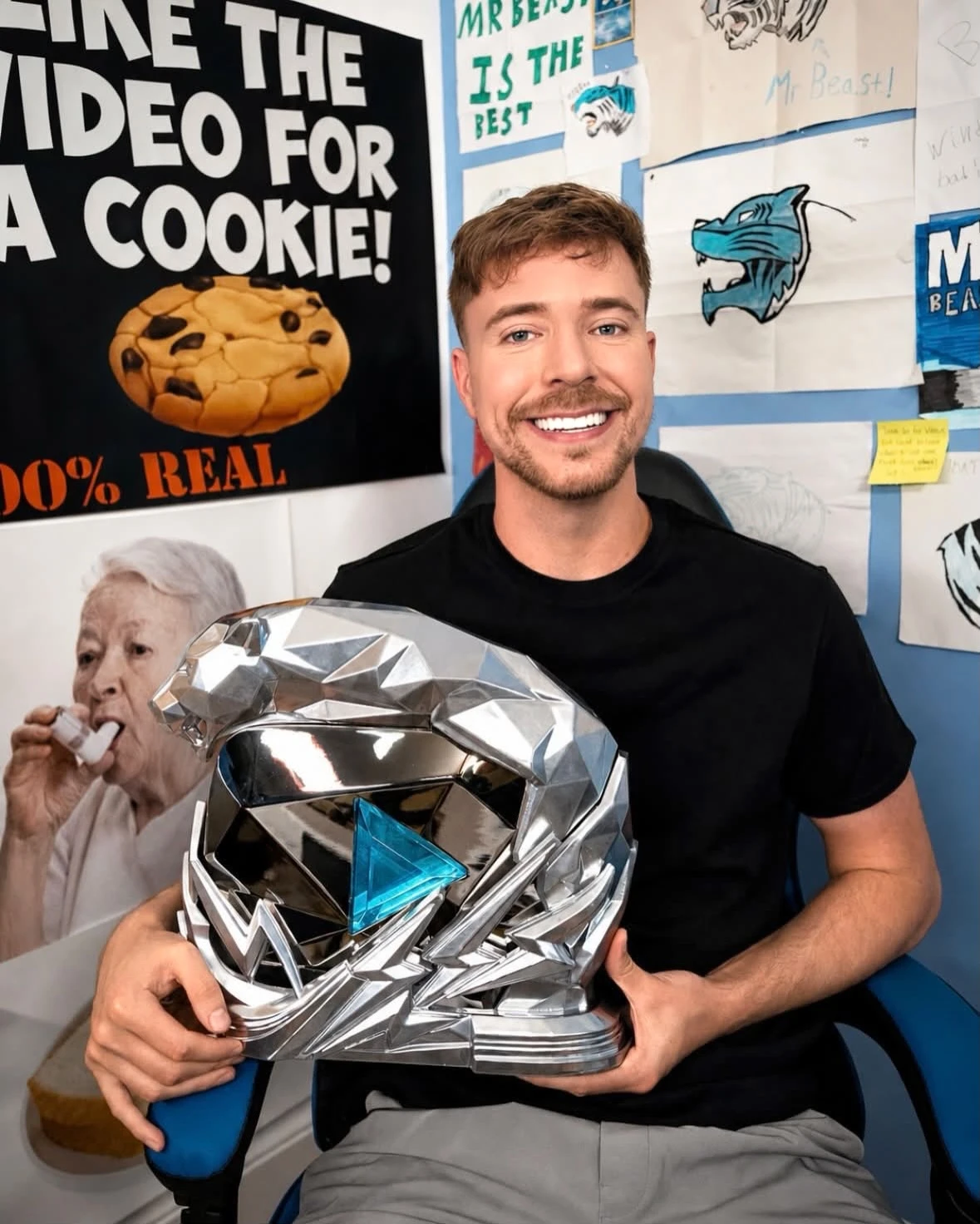 MrBeast nhận nút Báo đen độc nhất từ YouTube sau cột mốc lịch sử - Hình 1