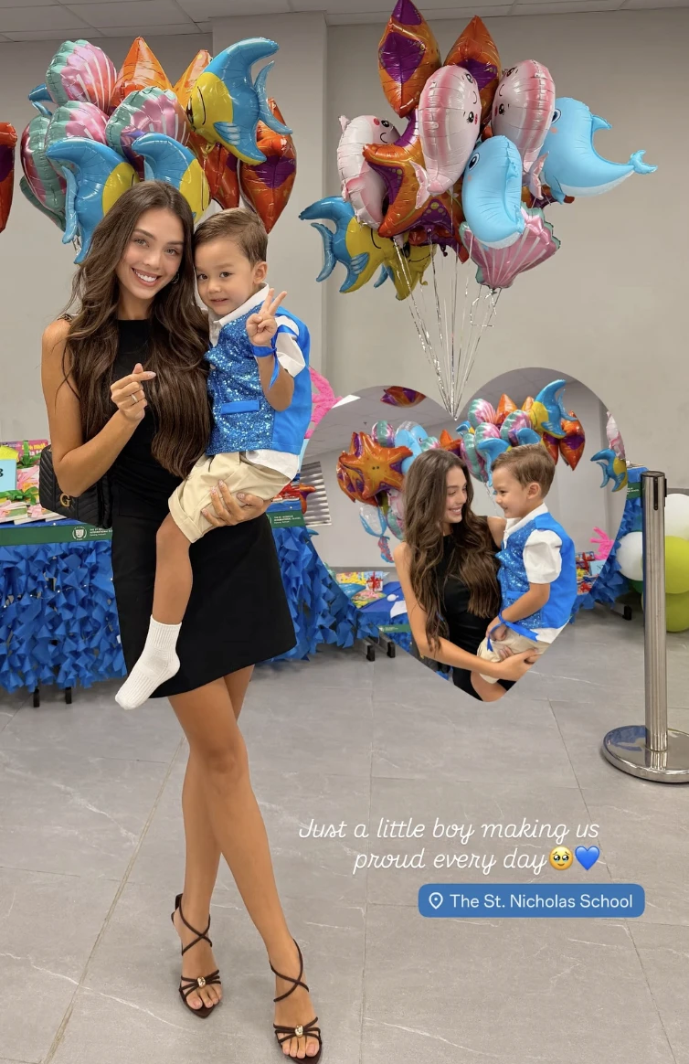 Cam thường bóc nhan sắc thật của vợ Tây Bùi Tiến Dũng đi bế giảng cho con: Giật trọn spotlight với đôi chân dài - Hình 4