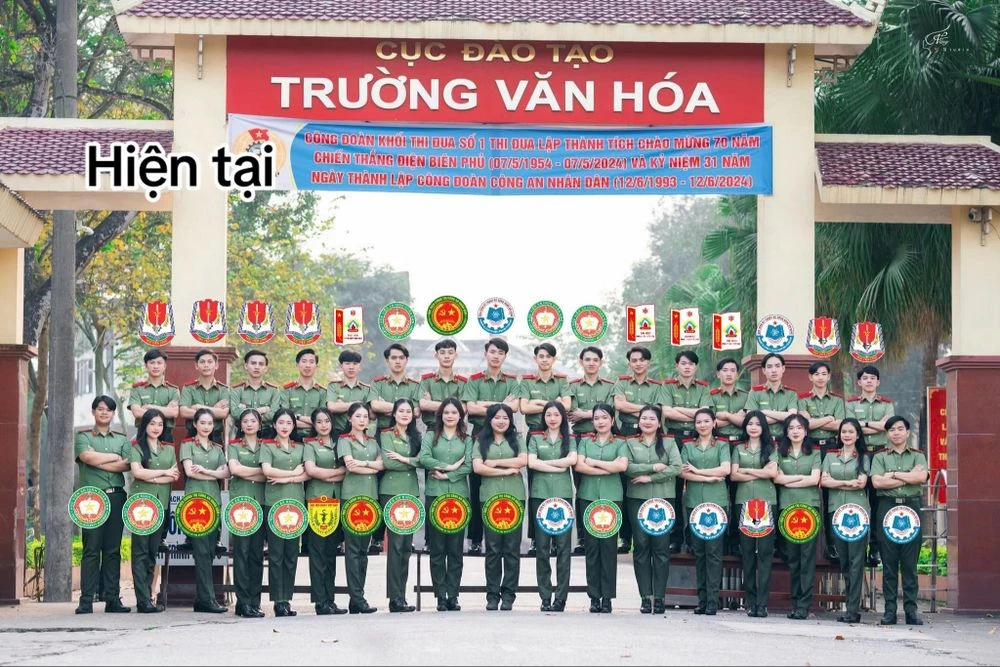 Danh tính 34 người mặc quân phục công an trong ảnh gây sốt MXH - Hình 1