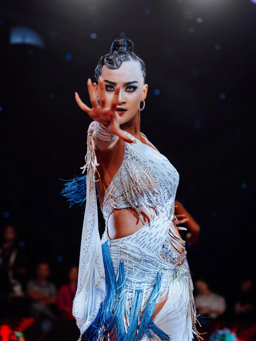 Bông hồng thép Nguyễn Hoàng Ngọc - học trò của Khánh Thi được Liên đoàn Dancesport thế giới vinh danh - Hình 2