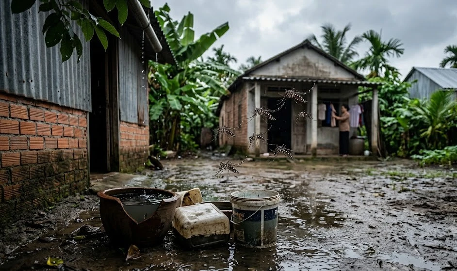 Sốt xuất huyết dễ bùng phát sau mưa lớn, phòng bệnh thế nào? - Hình 1