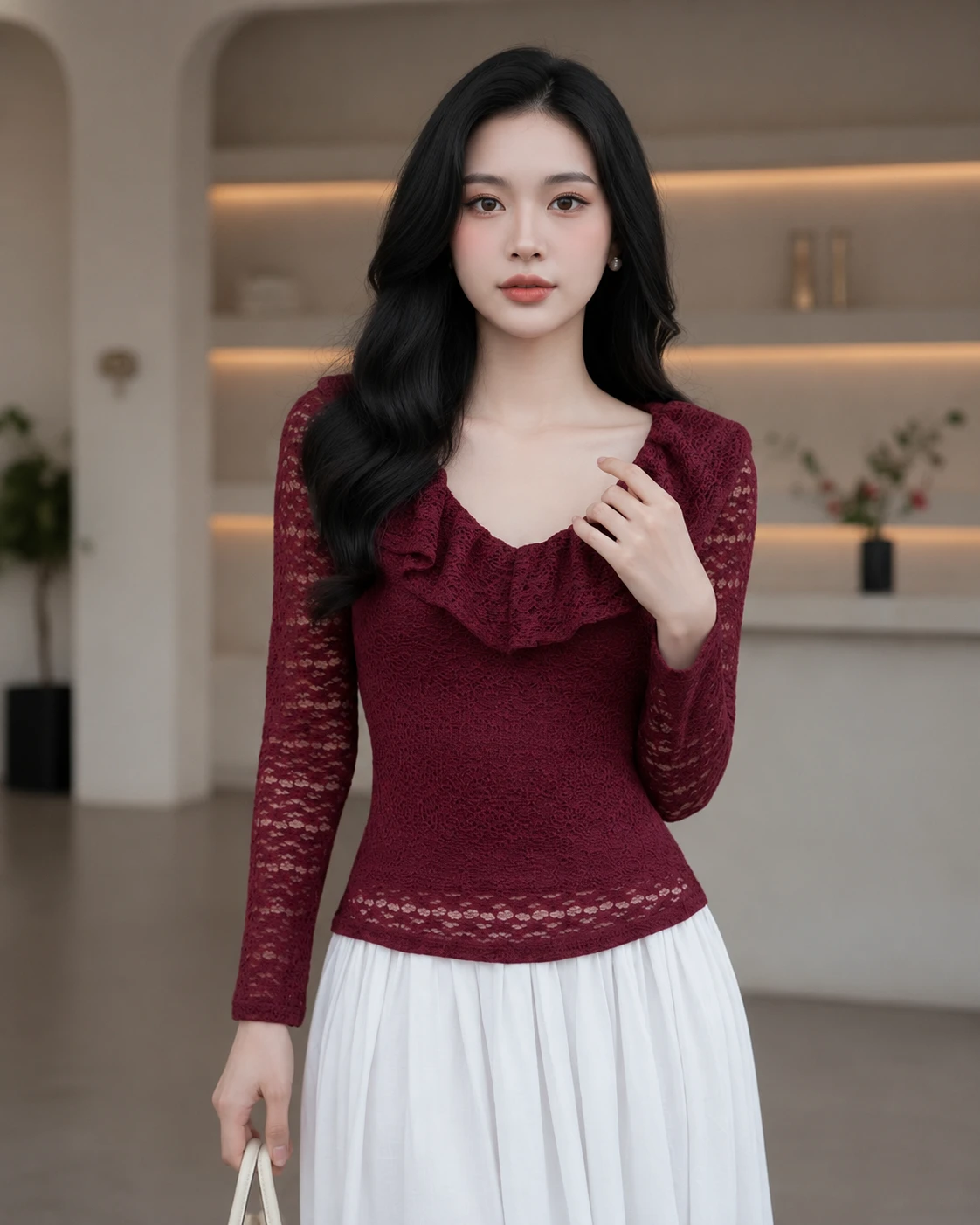Ai cũng mặc áo cổ tim, nhưng ít người biết bí quyết này - Hình 4