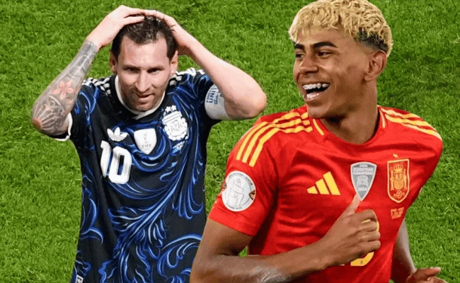 Từ em bé được Messi bế trên tay đến đối thủ ở chung kết World Cup 2026: Lamine Yamal gì khi đối đầu Messi? - Hình 3